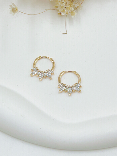 Wholesaler WEC Bijoux - Earring is plating gold