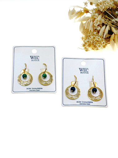 Wholesaler WEC Bijoux - Earring in stainless steel