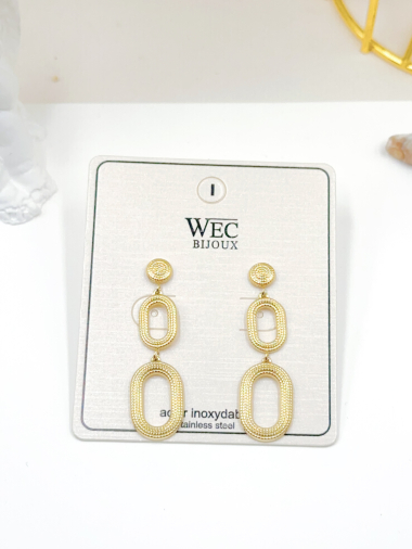Wholesaler WEC Bijoux - STAINLESS STEEL EARRINGS