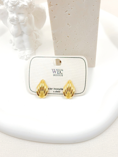 Wholesaler WEC Bijoux - STAINLESS STEEL EARRINGS