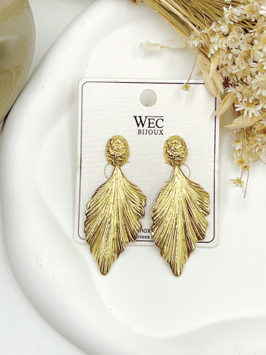Wholesaler WEC Bijoux - EARRINGS IN STAINLESS STEEL