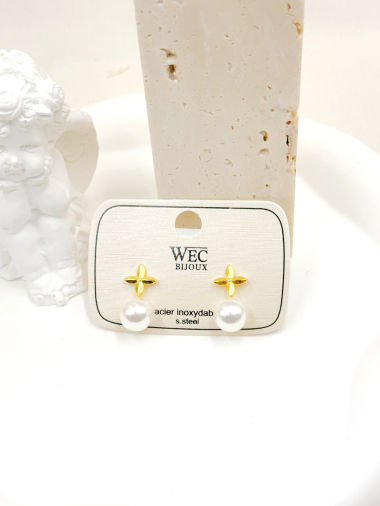 Wholesaler WEC Bijoux - STAINLESS STEEL EARRINGS