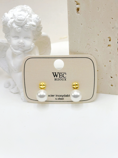 Wholesaler WEC Bijoux - STAINLESS STEEL EARRINGS