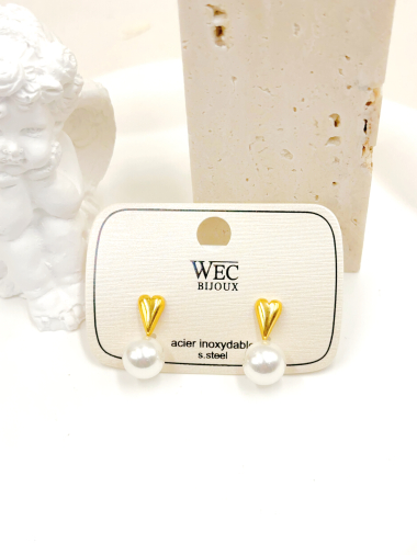 Wholesaler WEC Bijoux - STAINLESS STEEL EARRINGS