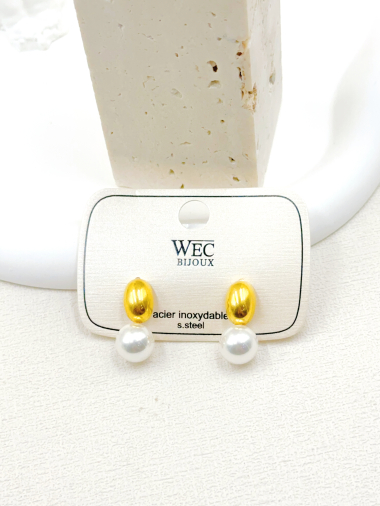 Wholesaler WEC Bijoux - STAINLESS STEEL EARRINGS