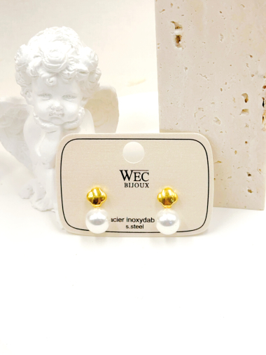 Wholesaler WEC Bijoux - STAINLESS STEEL EARRINGS