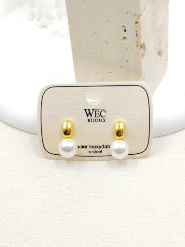 Wholesaler WEC Bijoux - STAINLESS STEEL EARRINGS