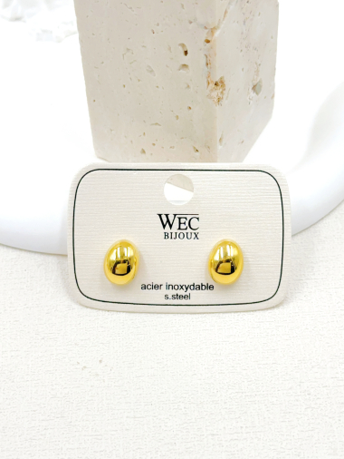 Wholesaler WEC Bijoux - STAINLESS STEEL EARRINGS