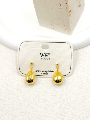 Wholesaler WEC Bijoux - STAINLESS STEEL EARRINGS