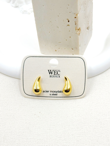 Wholesaler WEC Bijoux - STAINLESS STEEL EARRINGS