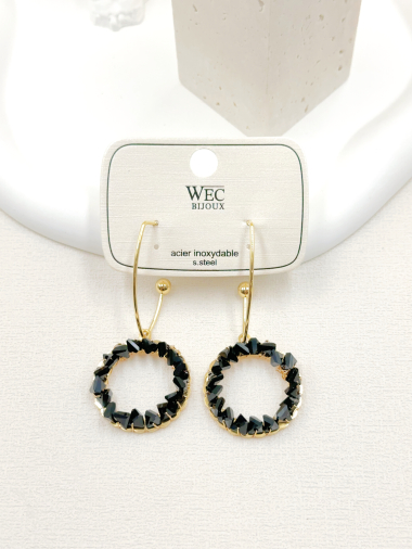 Wholesaler WEC Bijoux - STAINLESS STEEL EARRINGS