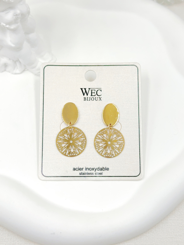 Grossiste WEC Bijoux - BOUCLES D'OREILLES EN ACIER INOXYDABLE