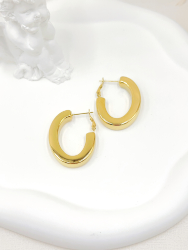 Wholesaler WEC Bijoux - STAINLESS STEEL EARRINGS