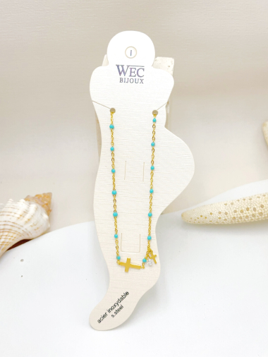 Großhändler WEC Bijoux - Knöchelkette aus Edelstahl
