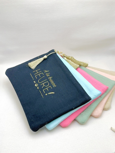 Wholesaler WEC Bijoux - “AT THE RIGHT TIME” POUCH