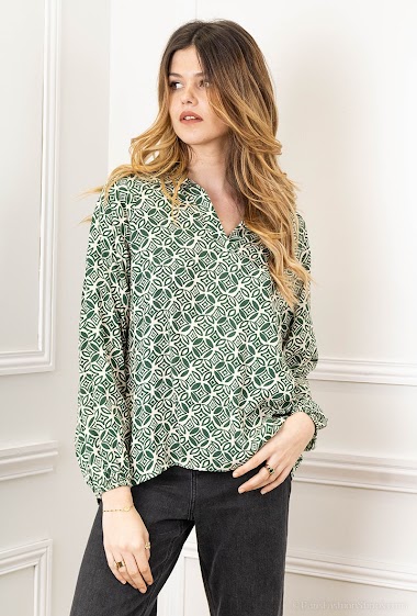 Wholesaler Willow - Geometric printed blouse