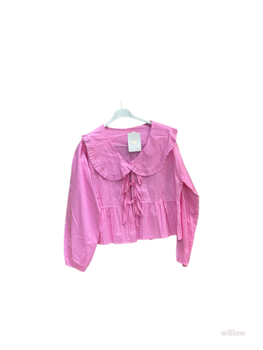 Wholesaler Willow - Claudine plain blouse with bows