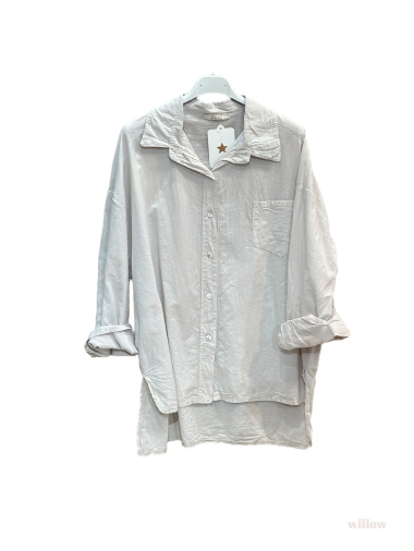 Wholesaler Willow - Plain cotton poplin shirt