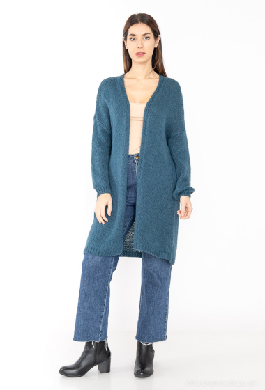 Wholesaler Willow - Long wool knit cardigan
