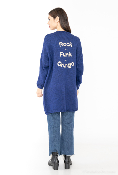 Wholesaler Willow - Long knitted vest Rock Funk Grunge