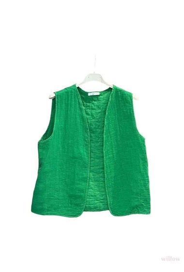 Wholesaler Willow - Sleeveless vest in cotton gauze