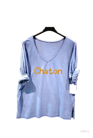 "Chaton" cotton top