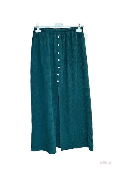 Wholesaler Willow - Cotton gauze buttons skirt