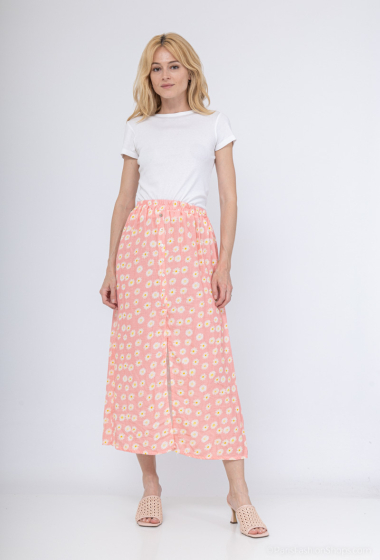 Wholesaler Willow - Daisy buttoned cotton gauze skirt