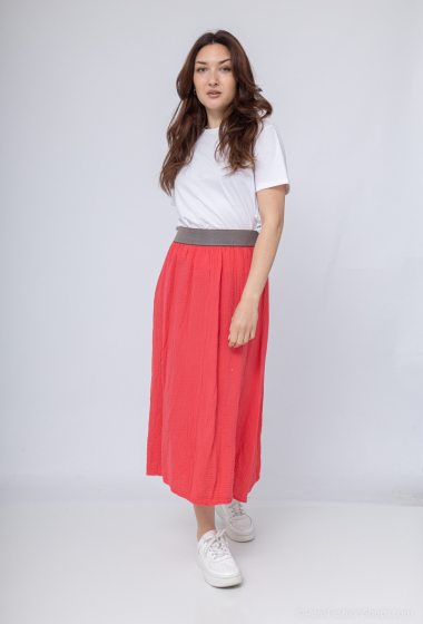 Wholesaler Willow - Cotton gauze long skirt hip