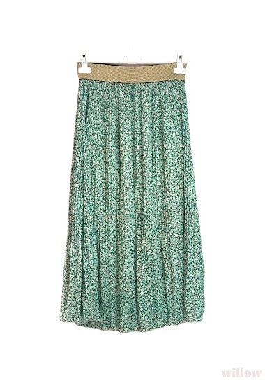 Wholesaler Willow - Floral print pleated skirt