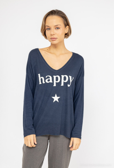Wholesaler Willow - Soft knit "happy"