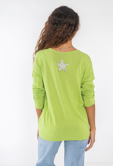 Wholesaler Willow - Fine sweater with a star on the back