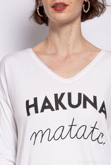 Großhändler Willow - Fine sweater « Hakuna Matata »