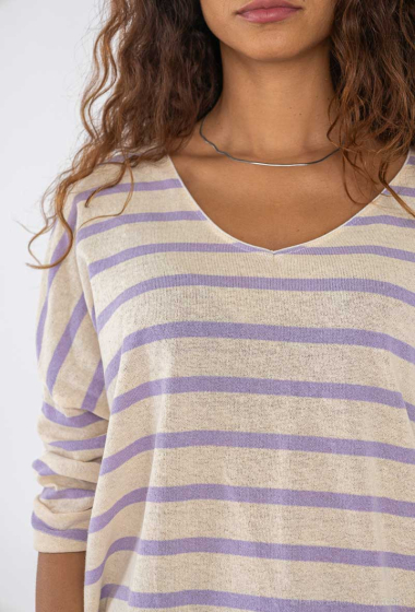 Wholesaler Willow - Thin striped sailor sweater