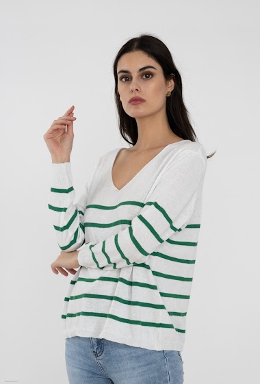 Wholesaler Willow - Fine striped sweater