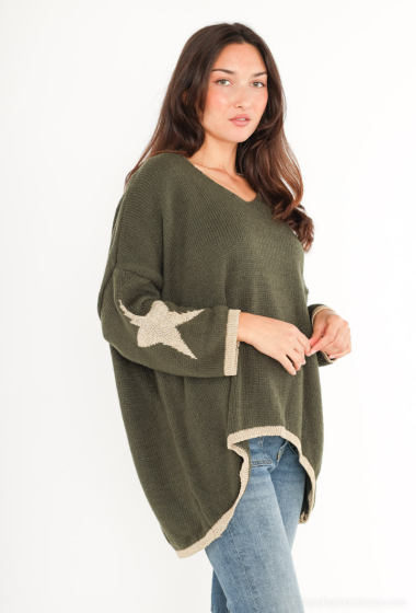 Wholesaler Willow - Oversized knit jumper with allover stars