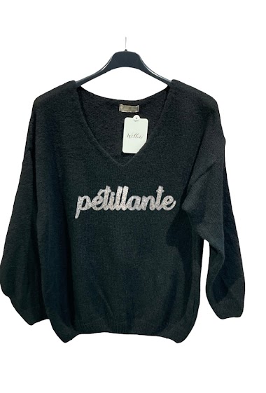 « Pétillante » v neck sweater