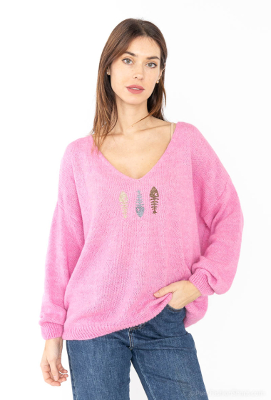 Wholesaler Willow - Sweater "Fishes"