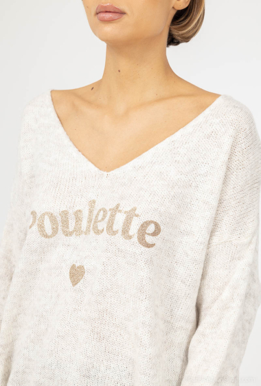 Wholesaler Willow - "Poulette" knit with golden heart