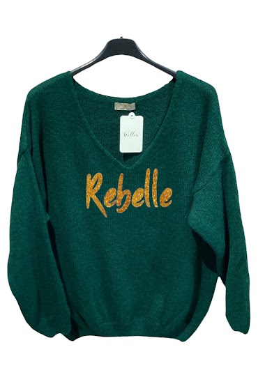 "Rebelle" v neck sweater