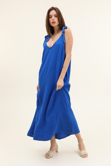 Wholesaler Willow - Dress with adjustable straps in cotton gauze