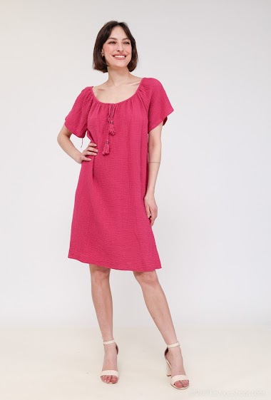 Wholesaler Willow - Cotton gauze short dress