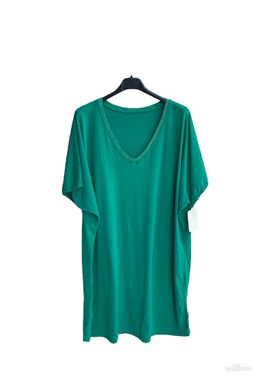 Wholesaler Willow - Plain short dress with lurex