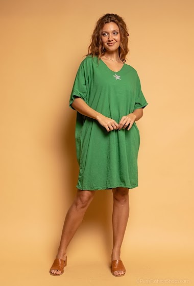 Wholesaler Willow - Dress with a star oversize