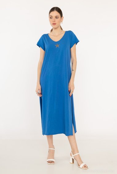 Wholesaler Willow - Long star cotton dress