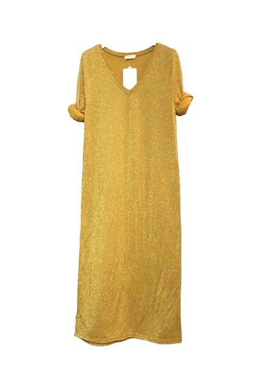 Wholesaler Willow - Long dress with metallic thread
