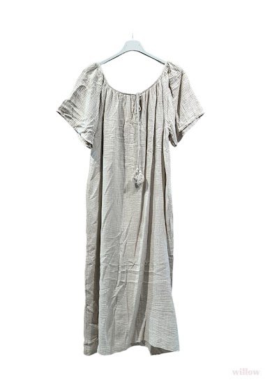 Wholesaler Willow - Ankle-length dress in cotton gauze