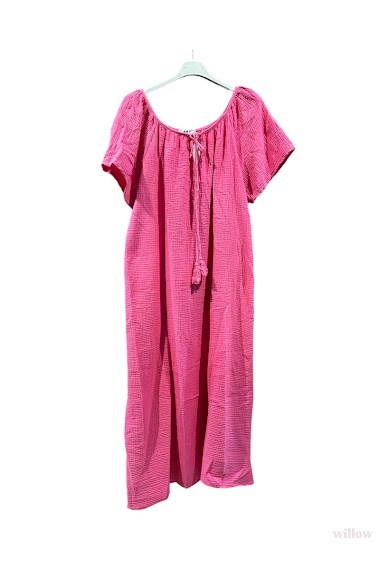 Großhändler Willow - Knöchellanges Kleid aus Baumwollgaze