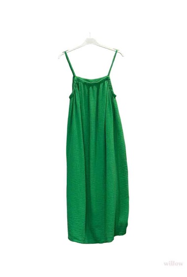 Großhändler Willow - Mittellanges Kleid mit dünnen Trägern aus Baumwollgaze
