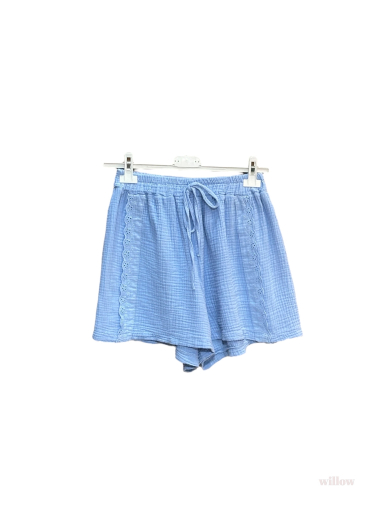 Wholesaler Willow - Cotton gauze shorts with embroidery